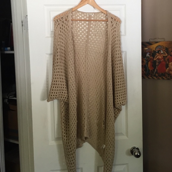 Beige Sweater Shawl