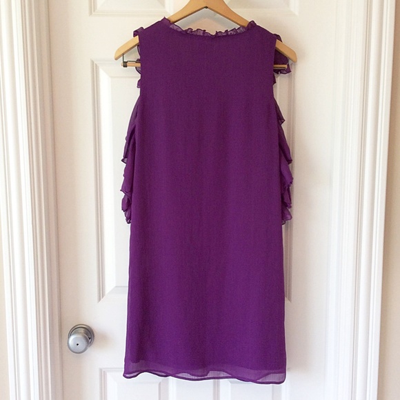 Beautiful Purple Ruffle Dress - Picture 2 of 4