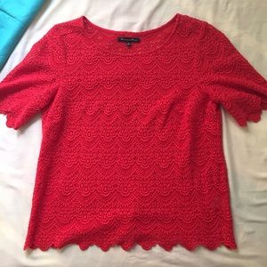 Red lace top
