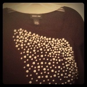 Focus 2000 long black top, size L