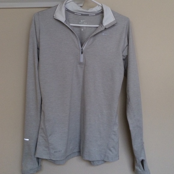 Grey Nike Dri-Fit 3/4 zip, Size Small