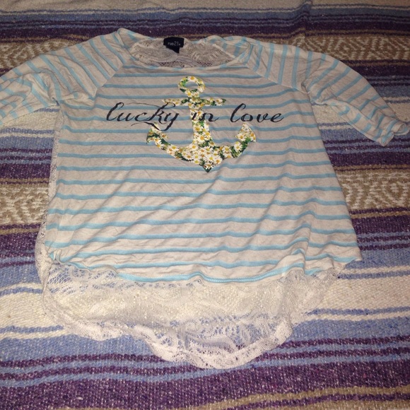 Anchor lucky in love shirt