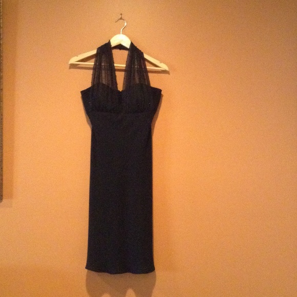 Formal black cocktail dress