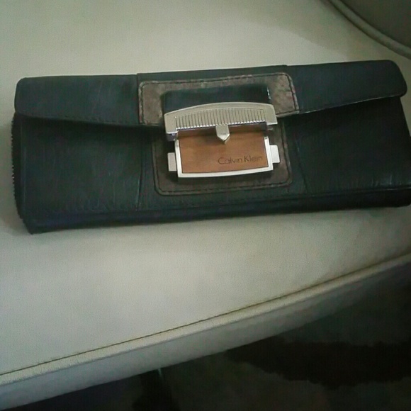 CALVIN KLEIN BLACK LEATHER WALLET