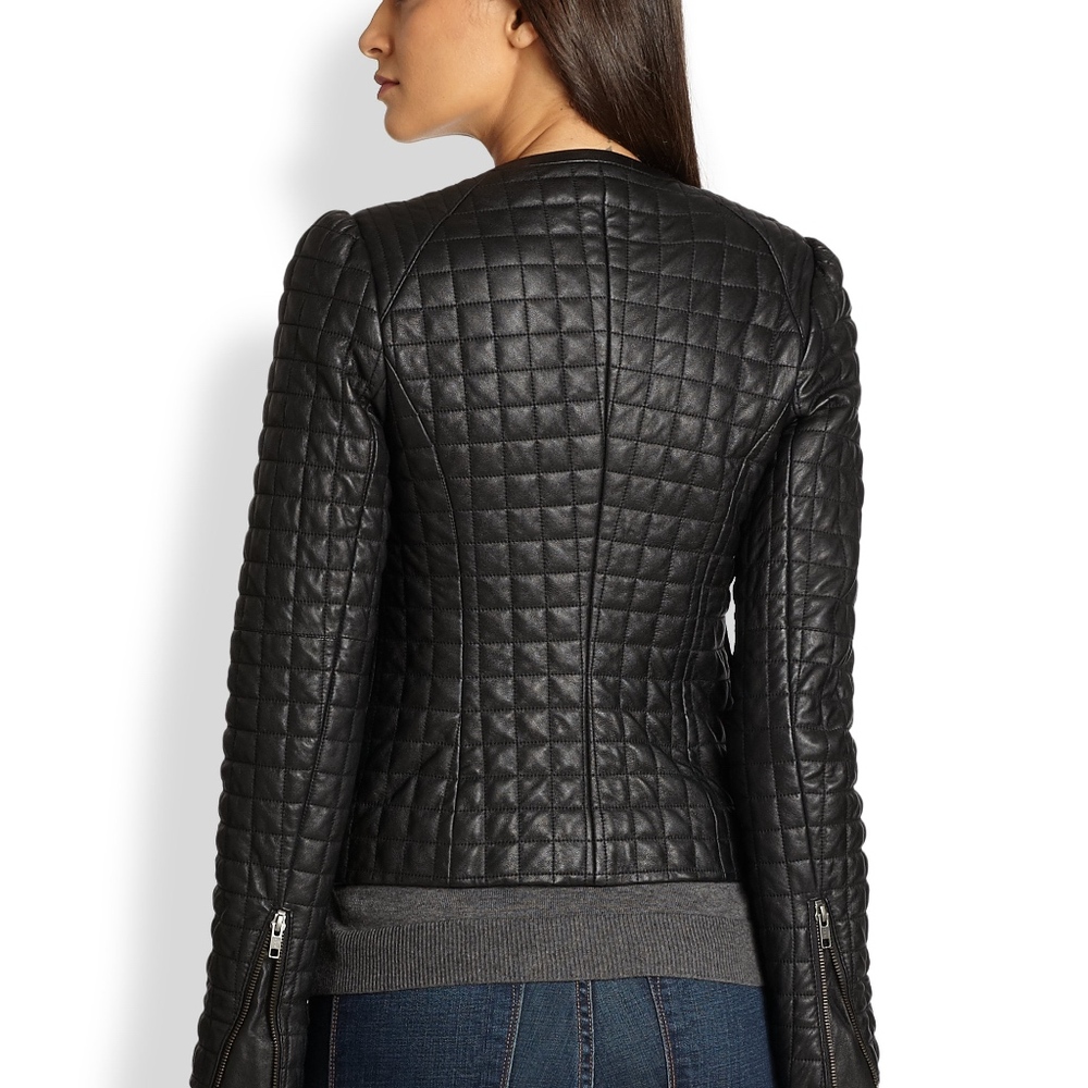 Joie Yetta Leather Black Jacket - Picture 5 of 5