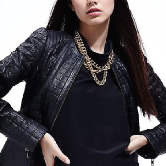 Joie Yetta Leather Black Jacket - Picture 2 of 5