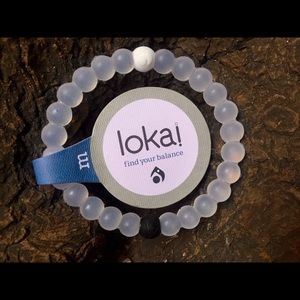 New Authentic Lokai Bracelet - Size XLarge - White