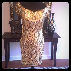 Gold Cocktail dress