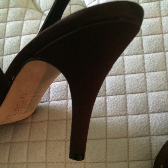 Brown open toe heels - Picture 2 of 2