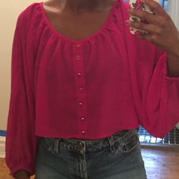 Pink blouse!