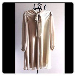 Vintage Neiman Marcus Dual shade nude dress