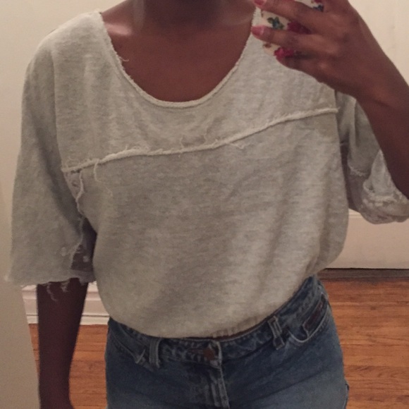 Gray cropped sweater!