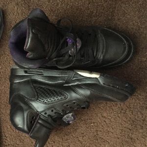 Custom all black 5's