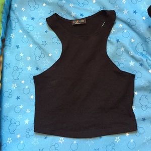 Black crop top