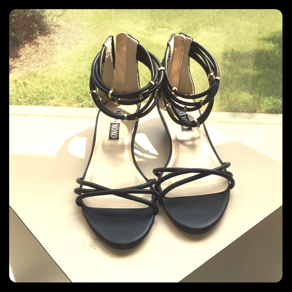 Black xoxo sandals, size 7 1/2 NWOT