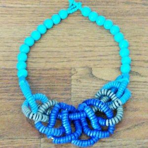 Beaded entwined necklace