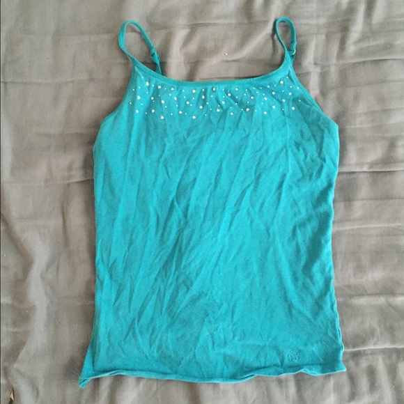 Blue tank top!