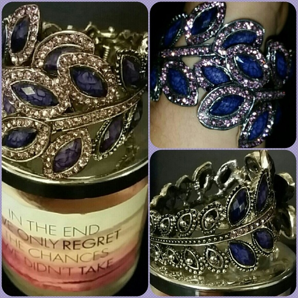 Jewelry - Pink and Purple Feather Inspired Bracelet