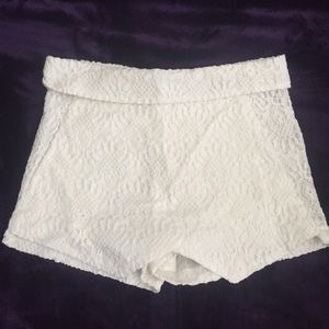 Ivory envelope skirt