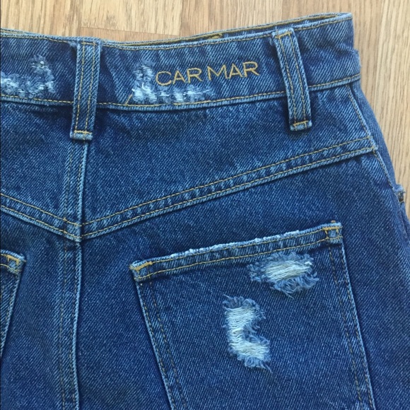 LF high waited denim mini skirt - Picture 3 of 4