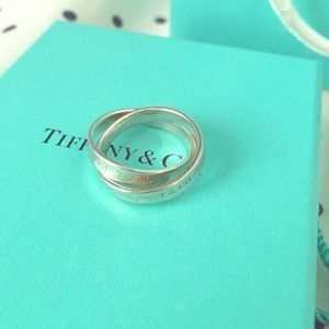 Tiffany & Co. 1837 Double Sterling Silver Ring