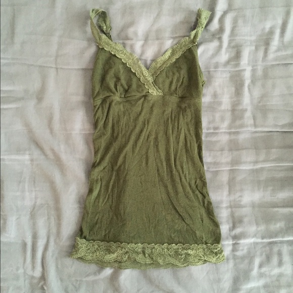 Green tank top!