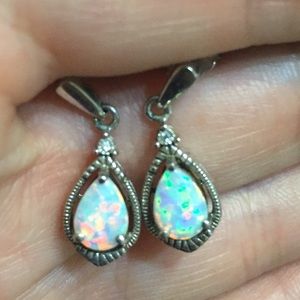 Vintage Style Opal Earrings