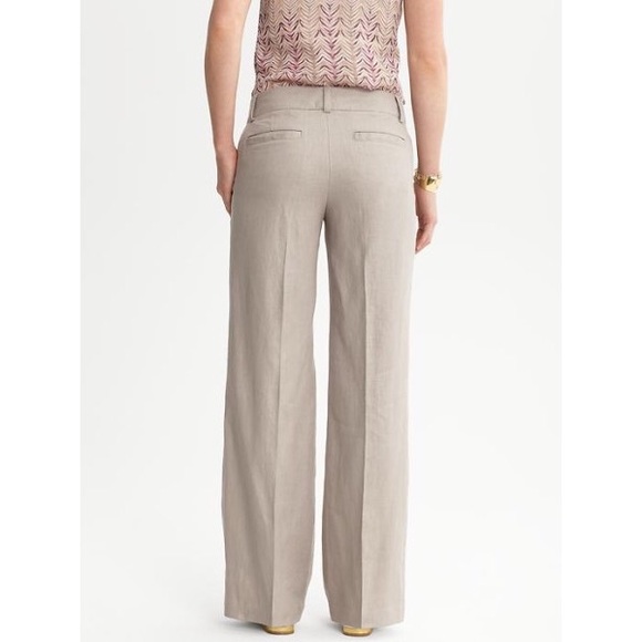 Tan Linen Dress Pants