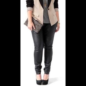 F21 Plus Faux Leather Pants