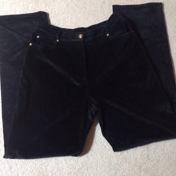 St.John black velvet  pants