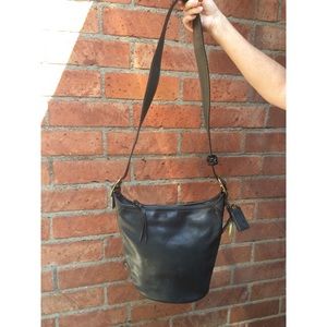 Deep Teal Leather Coach Bag