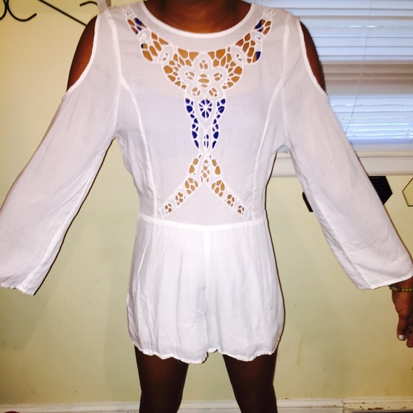 all white Romper