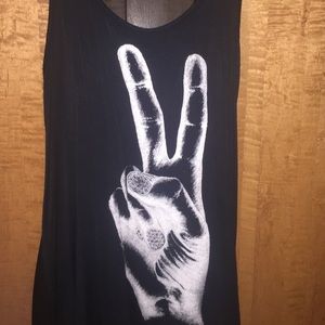 Wet Seal Peace Sign Tank top