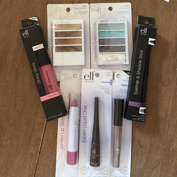ELF Other - Elf Makeup Bundle Lips, Shadows, Liners, etc.