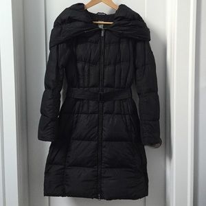 Add Black down quilted jacket