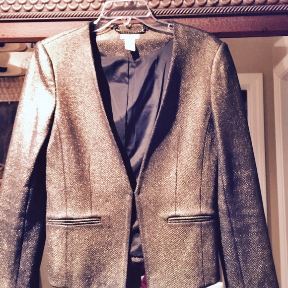 Stunning metallic evening jacket by Cache
