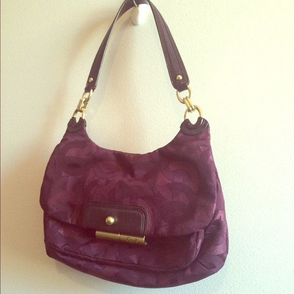 Purple Coach Bag