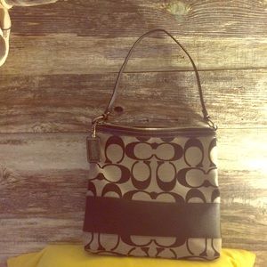Black coach handbag