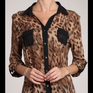 Animal print blouse
