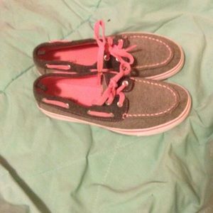 Cute grey and pink shoes