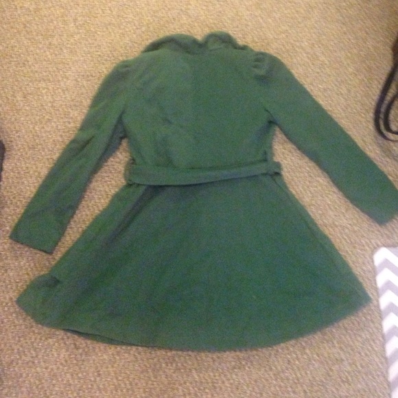SOLD Emerald A-Line Winter Coat - Picture 3 of 3