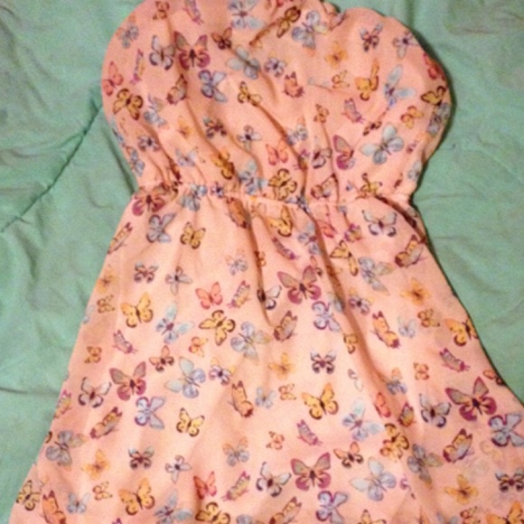 Butterfly pink dress