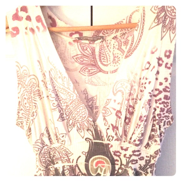 Multi pattern dress NWOT