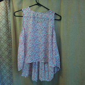 Pink Floral Elodie High-Low Tank