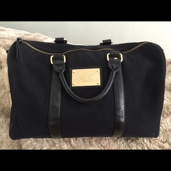 Victoria secret black mini duffle bag.