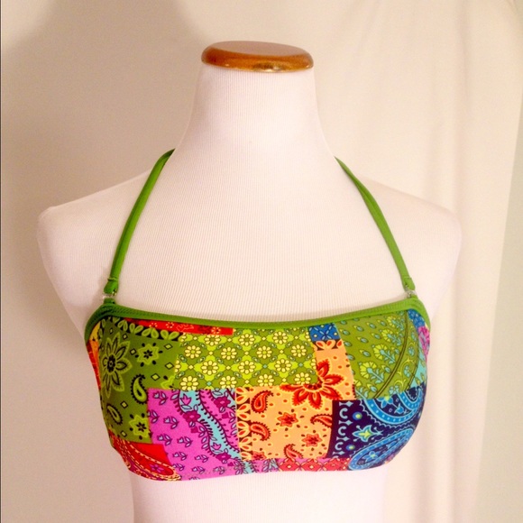 Awesomely Cute! Patchwork Bikini, Size Medium - Picture 3 of 3