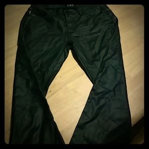 All black lether pant
