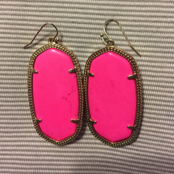 Hot pink Danielle KS earrings