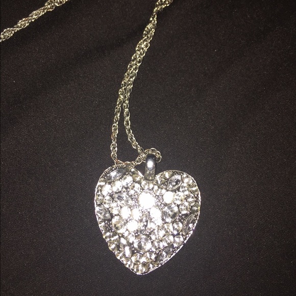 Silver heart necklace