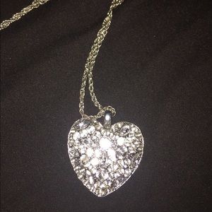 Silver heart necklace